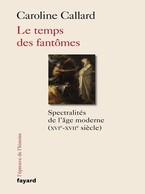 cover image of Le temps des fantômes